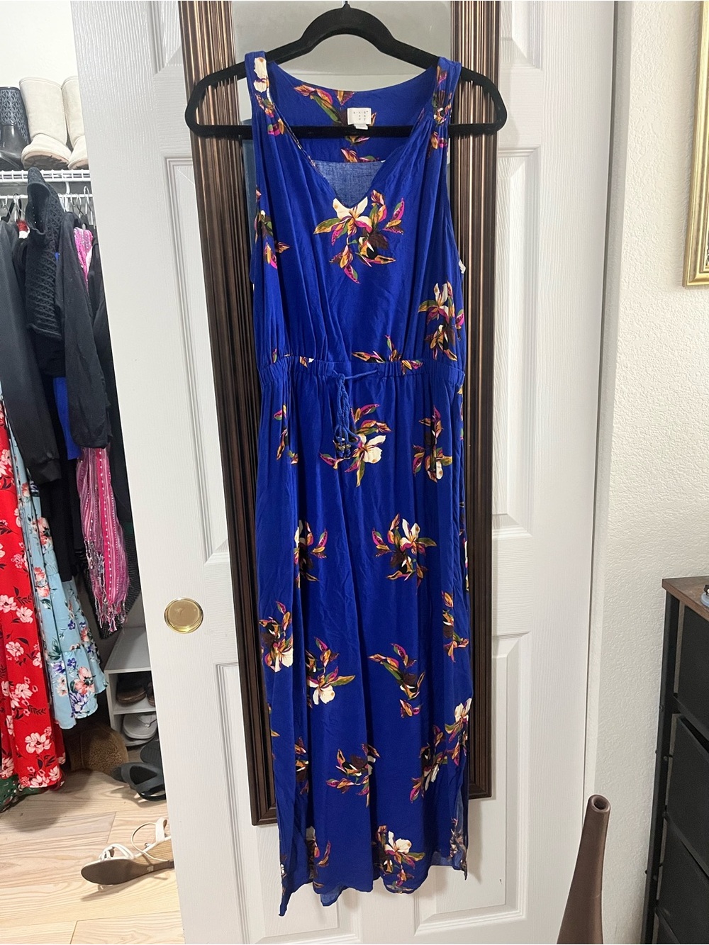 A New Day Blue floral maxi dress